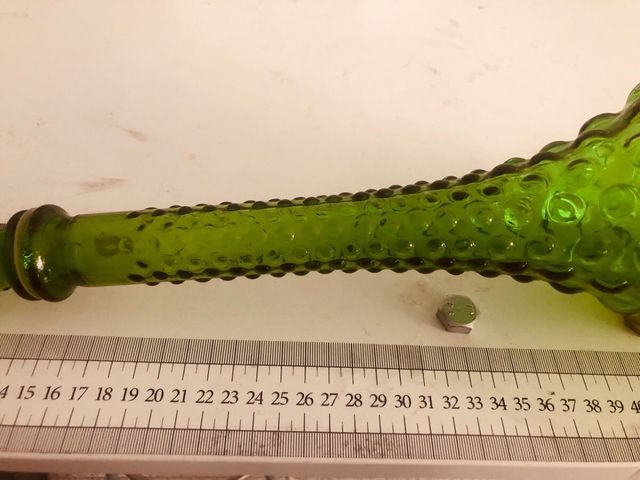 Botella rara vintage diseño italiano antigua 50cm