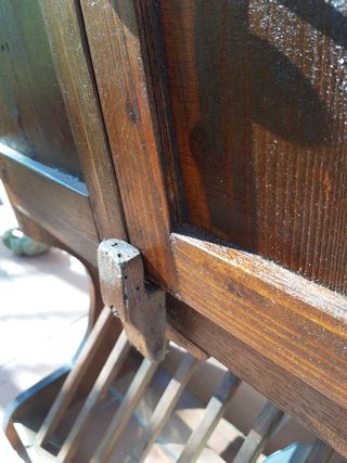 Mobile porta piatti in legno massello ar