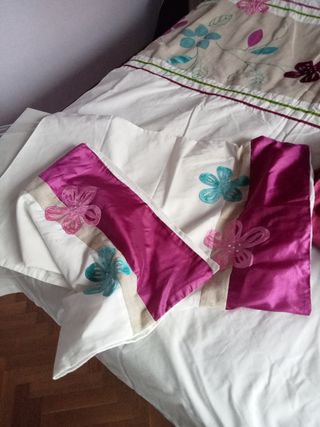 Funda nórdica cama 150/160 cm fucsia