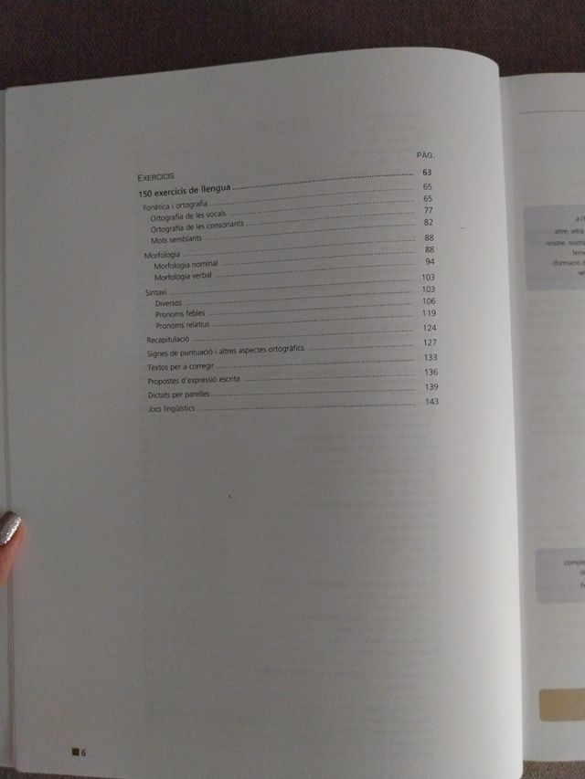 Pas i repàs, exercicis de llengua