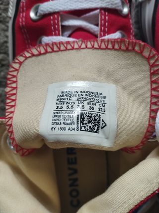 Zapatillas rojas Converse chuck taylor