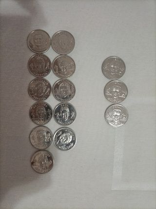 Colección monedas fútbol 2000