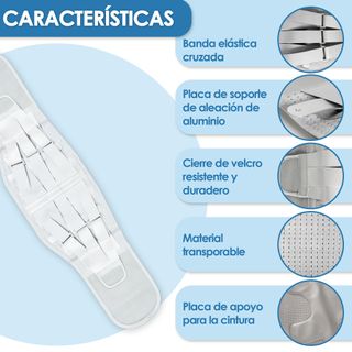 Faja lumbar con Soporte de Aluminio para Espalda