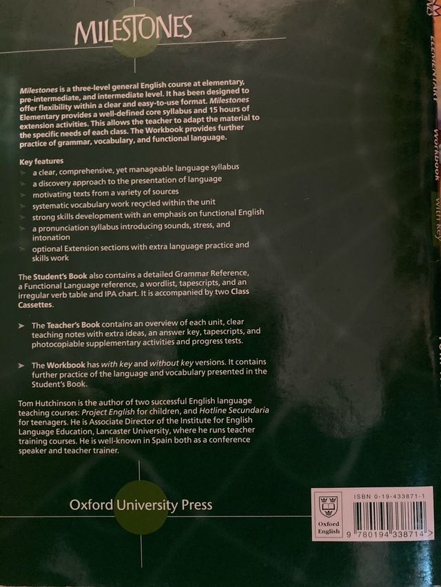 Libro apoyo estudio inglés