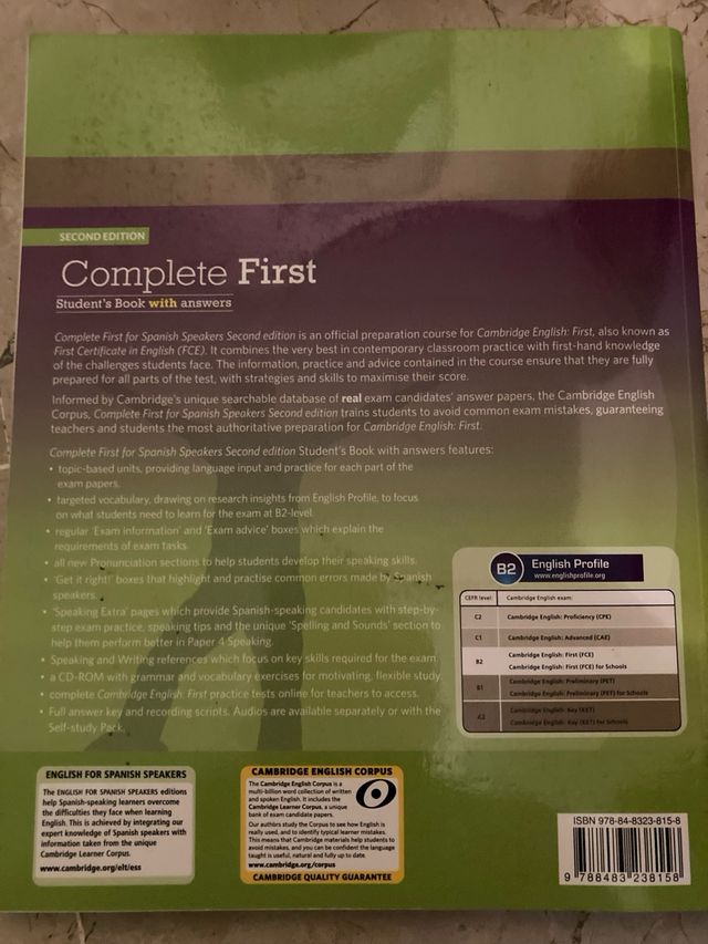 Libro de apoyo al estudio idioma inglés (B2)