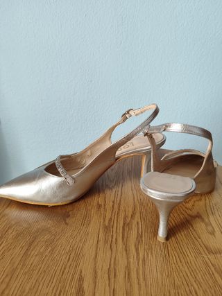 Tacones plateados LODI