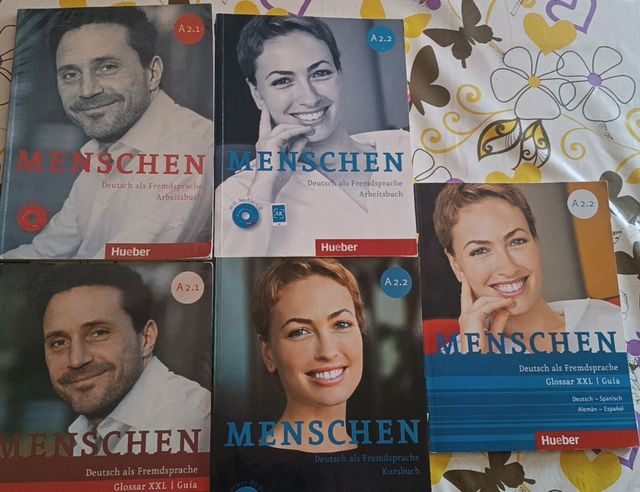 Libros cursos alemán A2.1 y A2.2