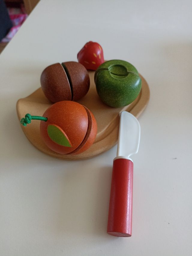 Frutas para cortar de juguete de Plantoys