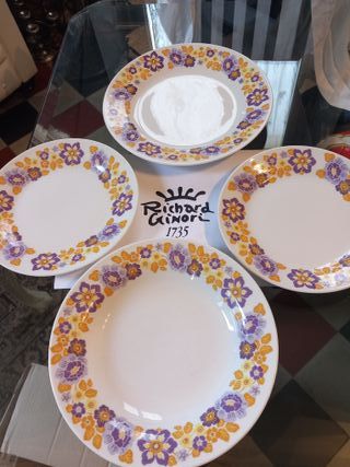 RICHARD GINORI n. 4 piatti collezione "Fiori"