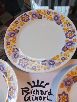 RICHARD GINORI n. 4 piatti collezione "Fiori"