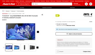 Television 65" SONY BRAVIA TECNOLOGÍA OLED