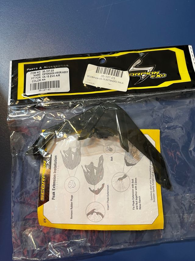 Extensao pala capacete Scorpion VX15