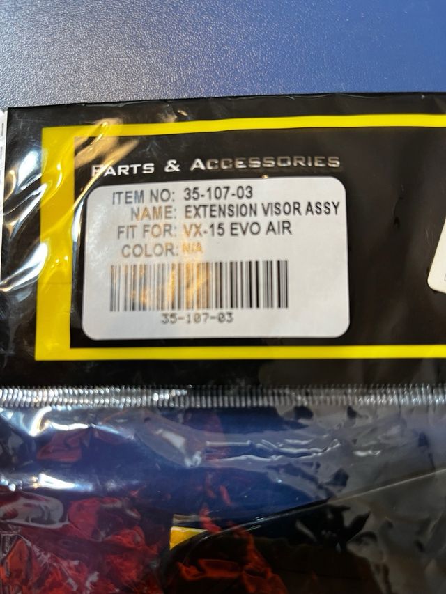 Extensao pala capacete Scorpion VX15