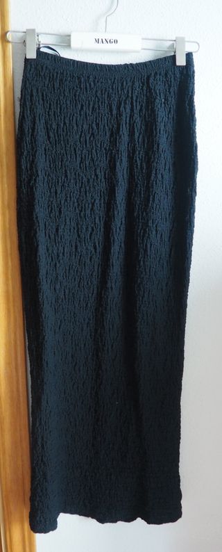 Falda Larga Negra (Talla XS) | Shein.