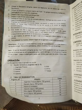 Cocina al vapor
