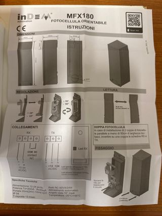 Fotocellule orientabili MFX180