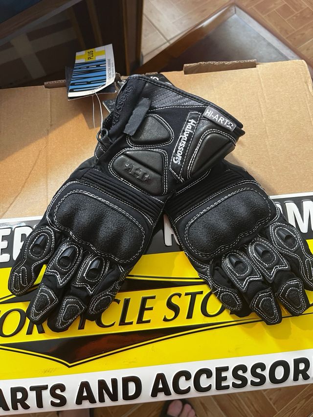 Luvas moto em pele genuína Harissons