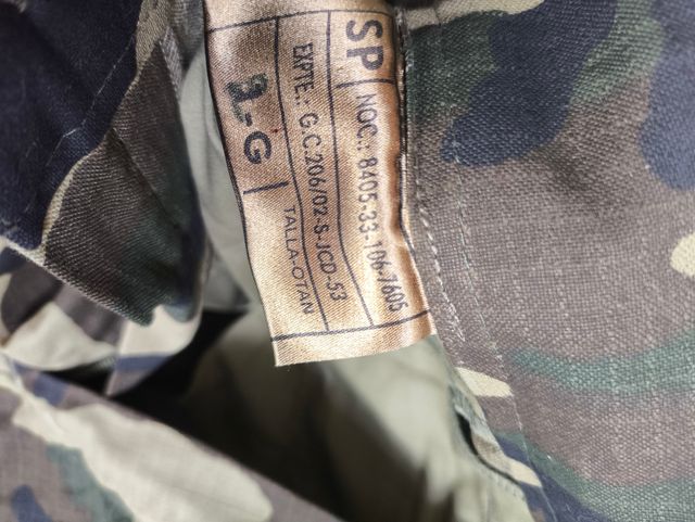 Pantalón ejercito tierra Español