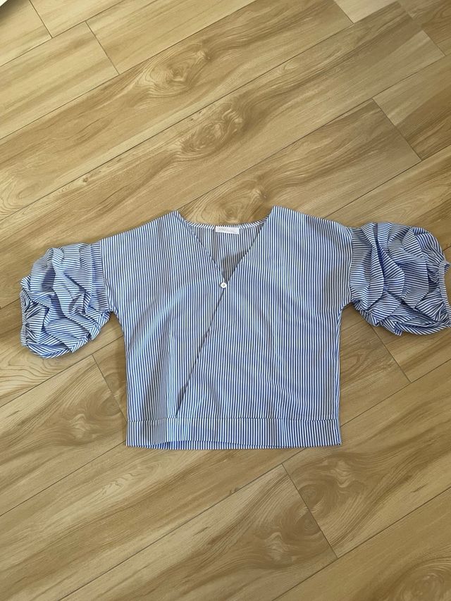 Camicia con maniche arricciate