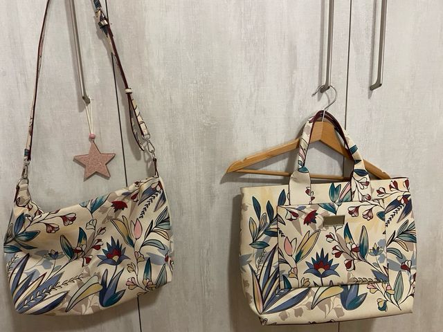 Linda bolsa dupla impressa