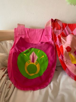 Bolsas de tela para barandilla de cama.Flexa