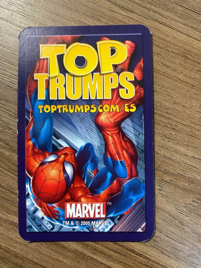 Cartas MARVEL TOP TRUMPS