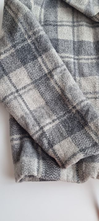 Trenka de cuadros gris talla M
