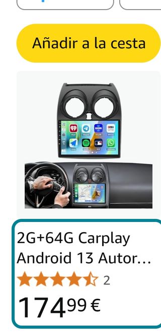  pantalla Nissan QASHQAI 