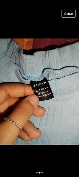 Top azul bebe