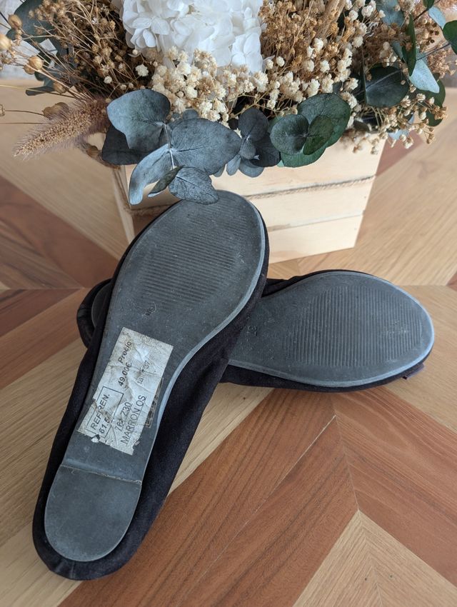 *-60% Bailarinas Ante Pedrería T.37*