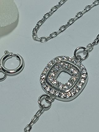 Pulsera Circonitas plata de ley 925.