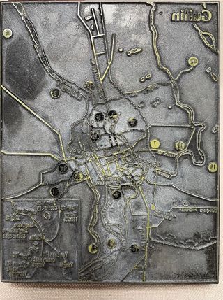 Lote planos ciudades planchas imprenta