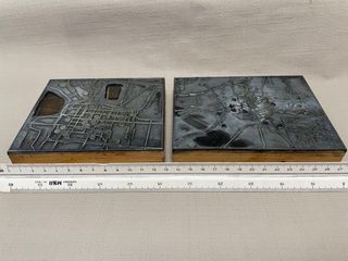 Lote planos ciudades planchas imprenta