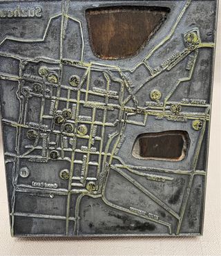 Lote planos ciudades planchas imprenta