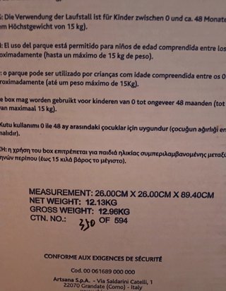 Box quadrato per bambini Chicco