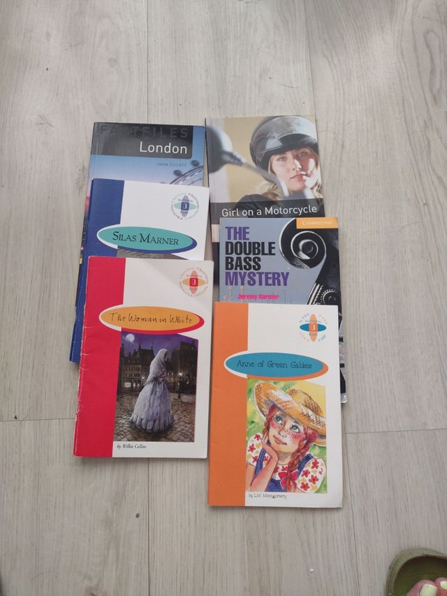 Lote 6 libros lectura INGLÉS