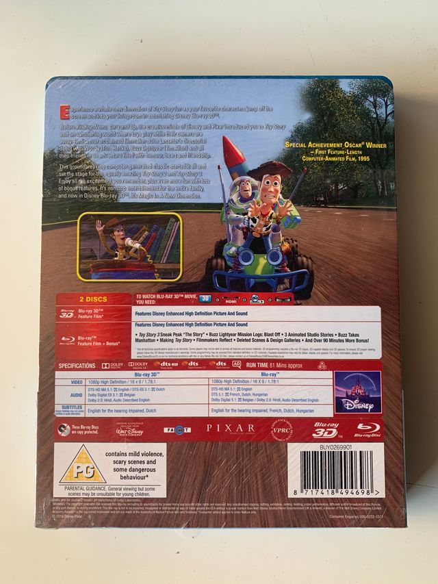 Toy Story Steelbook Lenticular BLURAY 3D UK