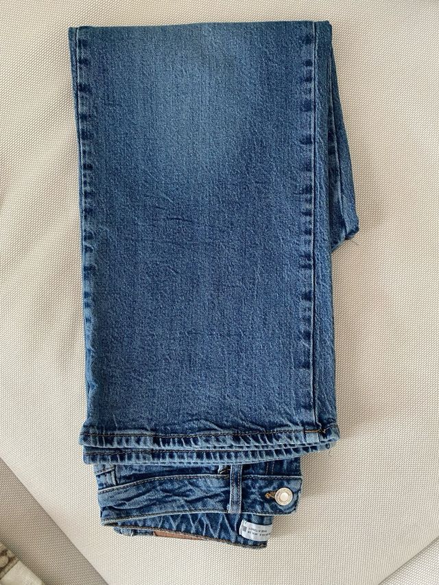 Jeans Zara Z1975 vita alta, dritti, alla caviglia