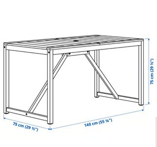 Mesa de jardín