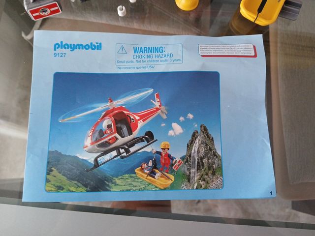 Helicóptero de rescate de montaña Playmobil