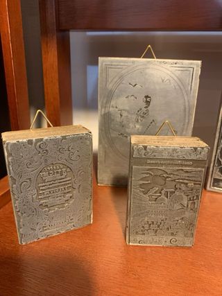 Lotto di antiche matrici xilografiche meta 800