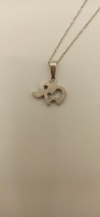 COLGANTE ELEFANTE ORO BLANCO 18 KT(SÓLO COLGANTE)