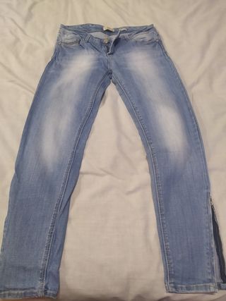 Vaquero pitillo regular waist T36