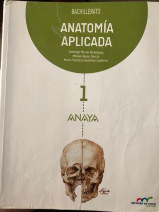 Libro Anatomía aplicada Anaya 1 bachil.