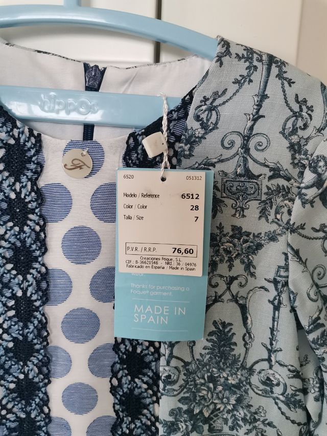Vestido Foque, talla 7 años