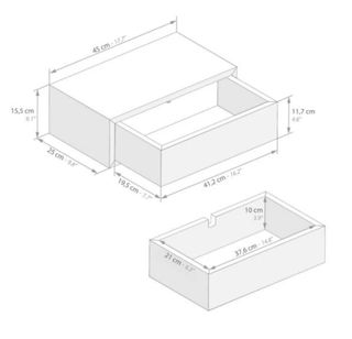 2 Mesitas de noche colgantes