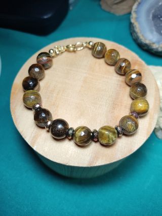 PULSERA ONIX Y OJO DE TIGRE