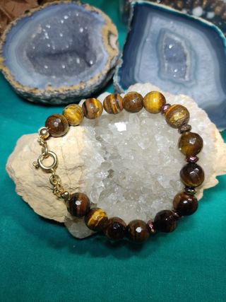 PULSERA ONIX Y OJO DE TIGRE