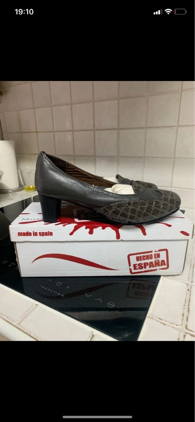 Zapatos de ancho especial y piel “Confort