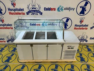 VITRINA DE ENSALADAS Y DÖNER KEBAB DE 3 PUERTAS